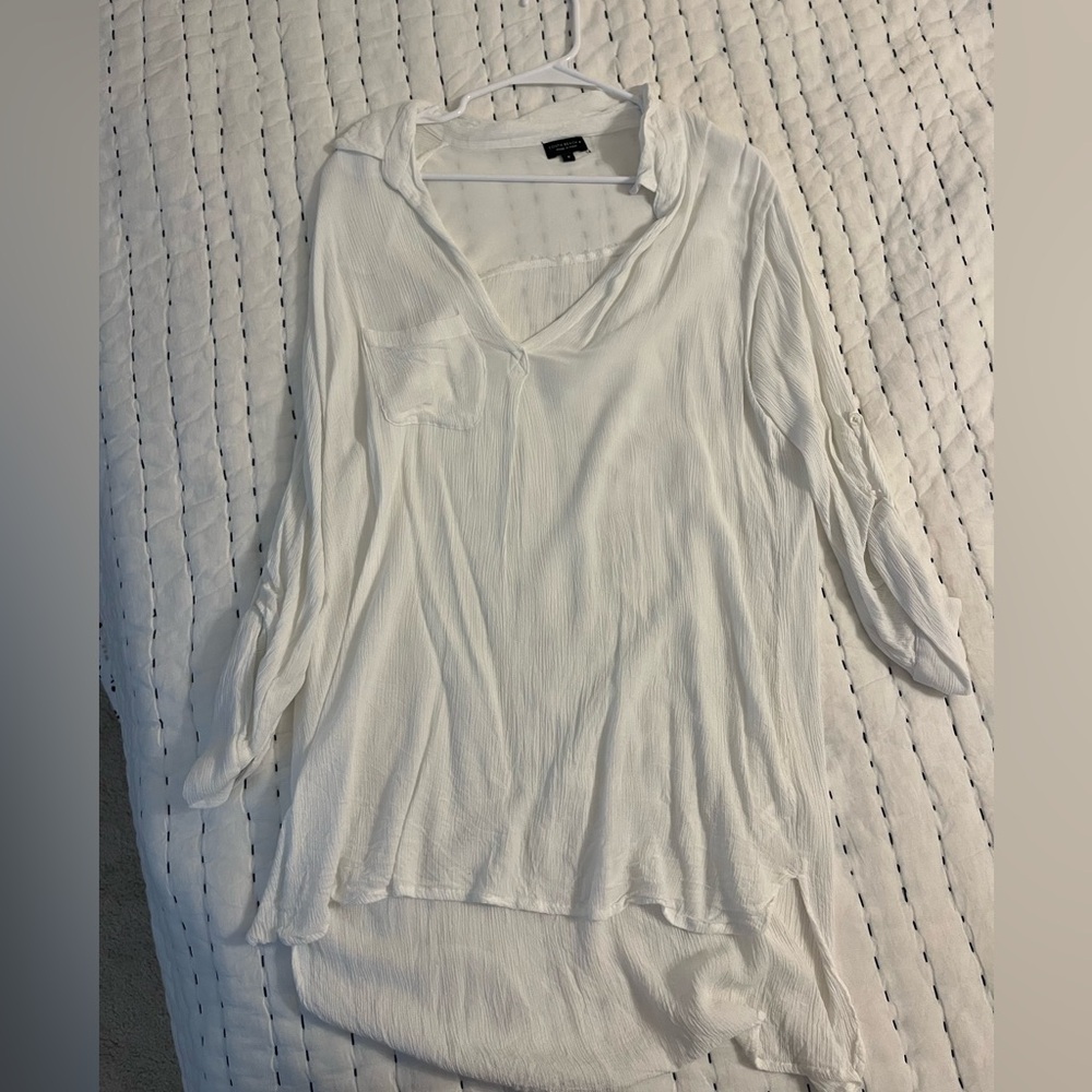 South beach white cover up dress